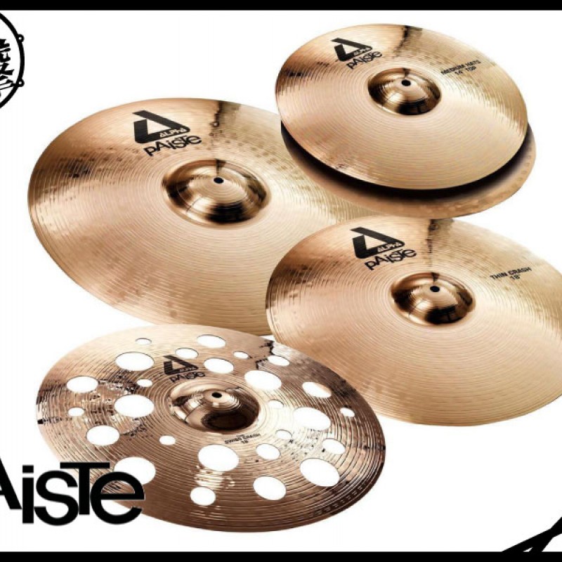 Paiste ALPHA Swiss Medium Set (14"/16"/20"/18") 銅鈸套組 (Alpha Swiss-Med) by www.bdrum.com.tw Paiste ALPHA Swiss Medium Set (14"/16"/20"/18") 銅鈸套組 (Alpha Swiss-Med) 【美鼓打擊】