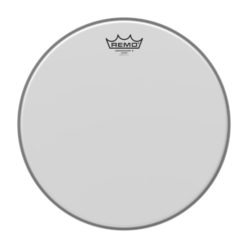 Remo AMBASSADOR®X 14吋單層噴白鼓皮 (AX-0114-00) 【美鼓打擊】