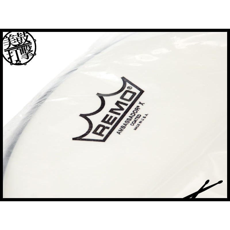 Remo AMBASSADOR®X 14吋單層噴白鼓皮 (AX-0114-00) 【美鼓打擊】