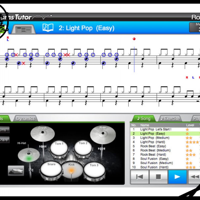 Roland V-Drums Tutor電子鼓教練軟體 (DT-1) by www.bdrum.com.tw Roland V-Drums Tutor電子鼓教練軟體 (DT-1) 【美鼓打擊】