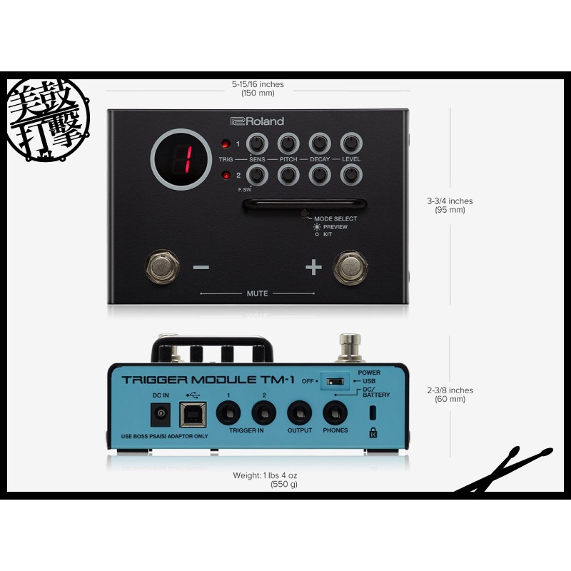 Roland TM-1 爵士鼓拾音處理器 (TM-1) by www.bdrum.com.tw Roland TM-1 爵士鼓拾音處理器 (TM-1) 【美鼓打擊】