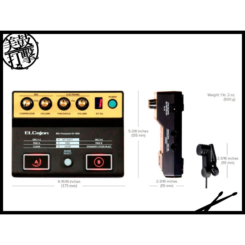 Roland EC-10M 木箱鼓拾音處理器 (EC-10M) by www.bdrum.com.tw Roland EC-10M 木箱鼓拾音處理器 (EC-10M) 【美鼓打擊】