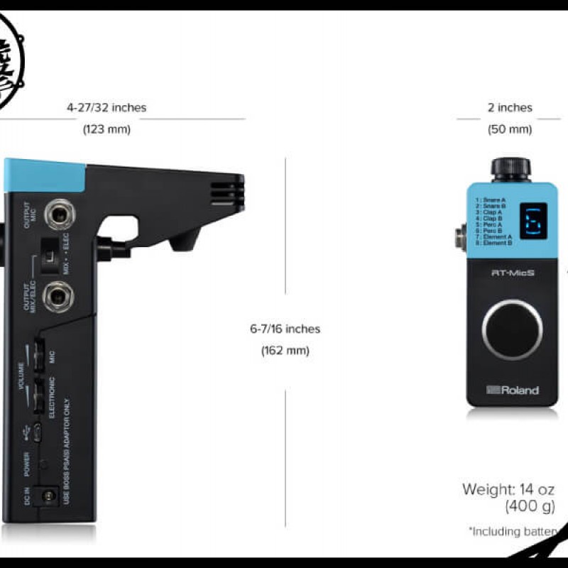 Roland RT-MicS 傳統鼓拾音音源機 (RT-MicS) by www.bdrum.com.tw Roland RT-MicS 傳統鼓拾音音源機 (RT-MicS) 【美鼓打擊】