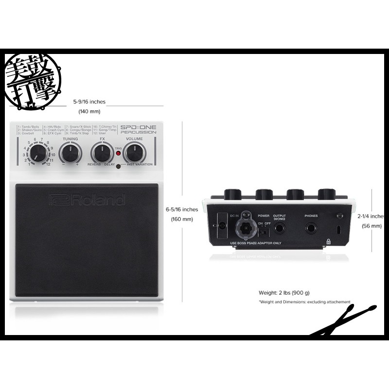 Roland SPD::ONE PERCUSSION 打擊樂器音色數位打擊板 (SPD-1P) by www.bdrum.com.tw Roland SPD::ONE PERCUSSION 打擊樂器音色數位打擊板 (SPD-1P) 【美鼓打擊】