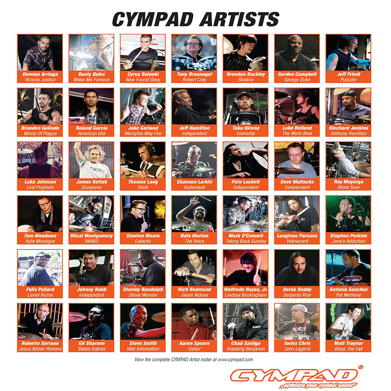 Cympad Chromatics 特製橘色銅鈸毛氈 (CS15-5O) 【美鼓打擊】