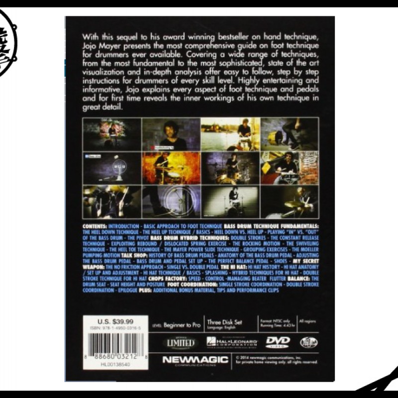 JOJO MAYER SECRET WEAPONS PART 2:FOOT TECHNIQUE 鼓手必備踏板技術指南 (9781495003165) by www.bdrum.com.tw JOJO MAYER SECRET WEAPONS PART 2:FOOT TECHNIQUE 鼓手必備踏板技術指南 (9781495003165) 【美鼓打擊】