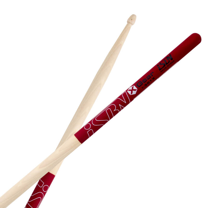 iSBN X裝備紅色防滑鼓棒（5A） (i-301X) 【美鼓打擊】
